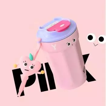 Stainless Steel Thermal Flask 450ml Water Bottle Drinkware Coffee Mug Work