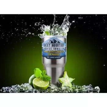 Термос из нержавеющей стали - прохладительный напиток в европейском и американском стиле для автомобиля black чёрный