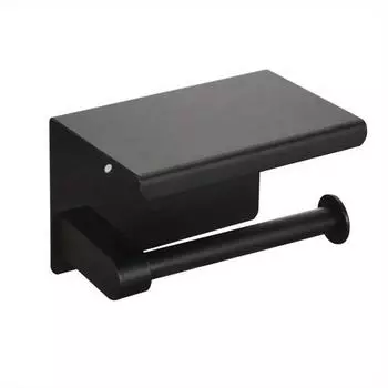 Stainless Steel Toilet Paper Holder Shelf with Tray Bathroom Accessories Kitchen Wall Hanging Punch-Free