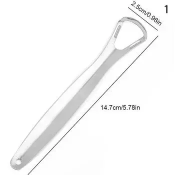 Stainless Steel Tongue Scrapers Mouth Cleaner Fresh Breath Men Women Dental Oral Care Cleaning Brush 1