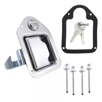 Stainless Steel Tool Box Latch with Keys For Truck, RV, Trailer, UTV, ATV