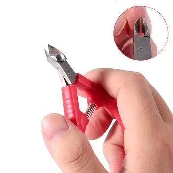 Stainless Steel Trimmer Edge Cutter Nail Cuticle Nippers Nail Scissor Nail Clipper Nail Cutter красный