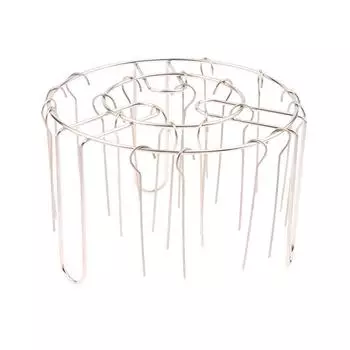 Stainless Steel Vertical Detachable Grill Rack Skewer Holder Air Fryer Accessory With 12/24 Baking Needle For Air Fryers