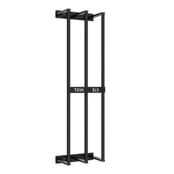 Stainless Steel Wall Mounted Towel Rail - Sturdy And Durable No More Falling Towels Towel Rail Wall Mounted Bath Towel