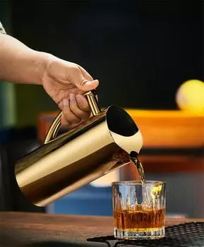 Кувшин для воды из нержавеющей стали, банка-контейнер для льда, кувшины для фруктового сока, разделители для красного вина, емкости для пива, барная банка для напитков 1L