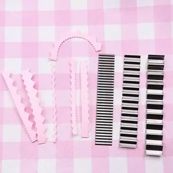 Stainless Steel Wave Knife Ultra-light Clay Making Soft Ceramic Corrugated Cutter Lace Blade Clay Auxiliary Tool One Size серебряный