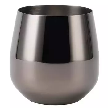 Stainless Steel Wine Glass Stemless Egg Shape 550ml Unbreakable Portable for Bar Outdoor Events