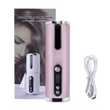 Стайлер для автоматической завивки волос US Plug розовый