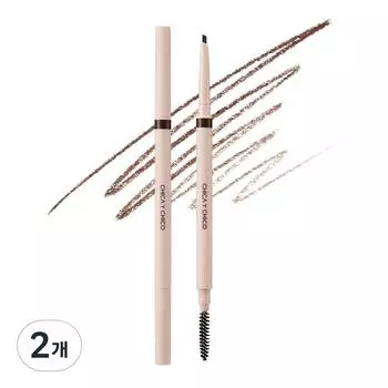 Стайлер для бровей Chika Ichico Hard Skinny 0,07 г, 02 Какао-коричневый, 2 шт.