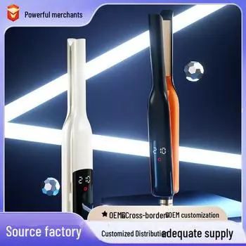 Стайлер для волос двойного назначения: Щипцы для завивки и выпрямления волос с цифровым дисплеем для мужчин и женщин чёрный