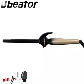 Стайлер для завивки волос с керамическим покрытием US Plug золотой