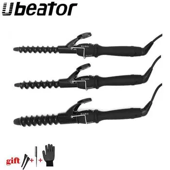 Стайлер для завивки волос с керамическим покрытием 22MM-UK Plug чёрный