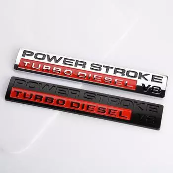 Стайлинг автомобиля 3D POWER STROKE V8 TURBO DIESEL ABS эмблема задний значок багажника наклейка на крыло наклейка на корпус для F150 F350 F250 F450 Black Red