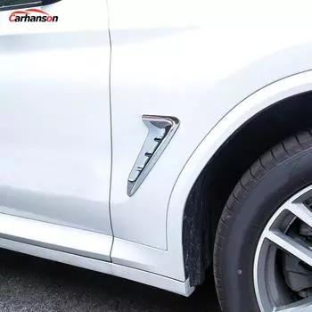 Стайлинг автомобиля для Bmw X3 G01 2018, внешние аксессуары, внешнее боковое крыло, вентиляционное отверстие, накладка, ABS, хромированная автомобильная наклейка чёрный