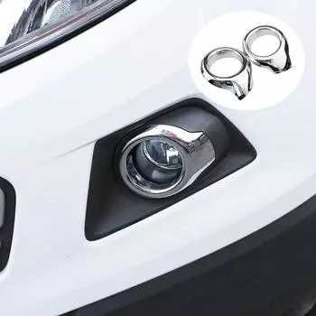 Стайлинг автомобиля для Ford Ecosport 2013 2014 2015 2016 2017 ABS хромированная передняя головная противотуманная фара крышка лампы накладка рамка противотуманной фары silver