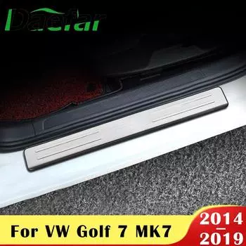 Стайлинг автомобиля для Volkswagen VW Golf 7 MK7 2014-комплекты накладок на пороги автомобиля, накладка