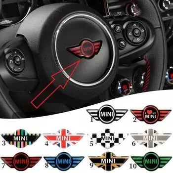 Стайлинг автомобиля, наклейка на руль, внутренние наклейки для Cooper S JCW One F54 F55 F56 F57 R55 R56 R60 Clubman Countryman