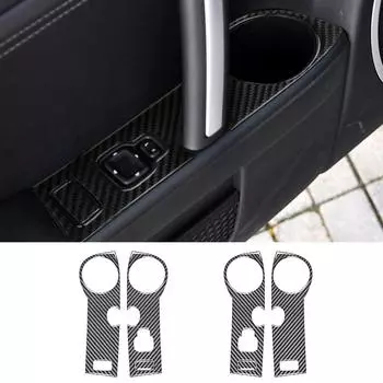 Стайлинг автомобиля, подлокотник двери автомобиля, панель из углеродного волокна, декоративная крышка, наклейки, отделка для Mazda MX-5 MX5 NC 2009-2015, интерьер LHD