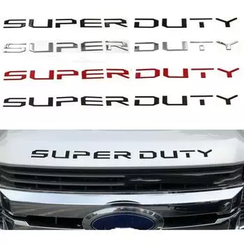 Стайлинг автомобиля SUPER DUTY, буквенная эмблема, наклейка из АБС-пластика, хромированная наклейка для Fo + rd 17-19 Super Duty серебряный