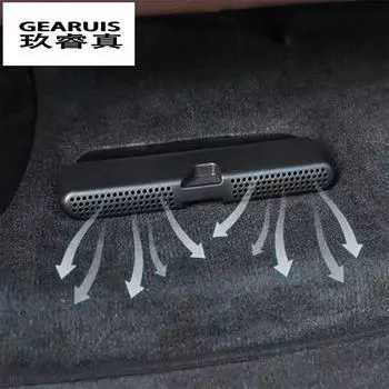 Стайлинг автомобиля, задняя вентиляционная решетка для кондиционера, декоративная рамка, накладка на выходе, пылезащитная наклейка, наклейка для BMW 3 серии G20 G28, авто чёрный