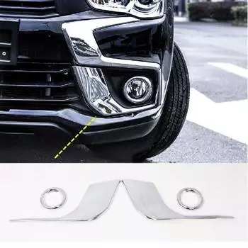 Стайлинга автомобилей декоративная рамка для передней противотуманной фары для Mitsubishi ASX 2016 2017 2018 ABS хромированная рамка противотуманной фары отделка