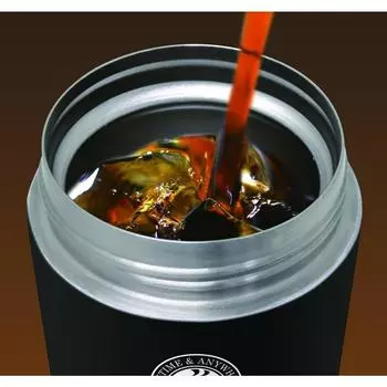 Стакан 380 мл с крышкой и трубочкой Стаканы из нержавеющей стали с двойной стенкой и вакуумной изоляцией Дорожные кофейные кружки-стаканы 380ML чёрный