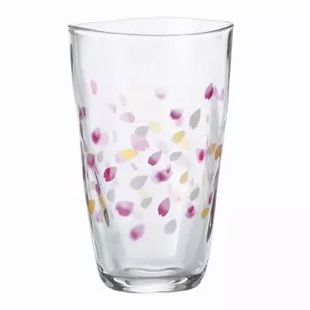 Стакан Adelia Glass Haruiro 370 мл, сделано в Японии, в косметической коробке, подарок на день рождения 6106 [Tebineri/чашка/сакура/розовый]