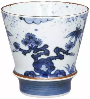 Стакан Arita Ware Shochu Shochikubai емкостью около 280 мл, керамический, можно использовать в микроволновой печи, можно мыть в посудомоечной машине, произведено в Японии, 98851, Supreme Glass