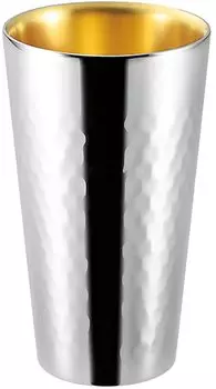 Стакан Asahi SUSCUP Susume двойной прямой, внутренний металлический, 250 мл, SCW-14TK