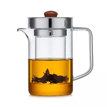 Стакан для чая Pokaro, большой цилиндрический, легко заполняемый водой, с фильтром для чая, черный, зеленый, фруктовый, листовой, ремесло, ююба, ячмень, лимон, кухонные принадлежности чистый