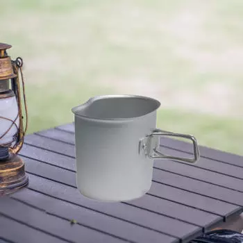 Стакан для кемпинга на открытом воздухе, складные ручки, переносная кружка для кофе и чая для походов и треккинга