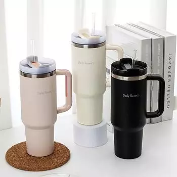 Стакан для кружки Daily Room MEGA (1200 мл) с соломенно-черным/цветом слоновой кости/розовым чёрный