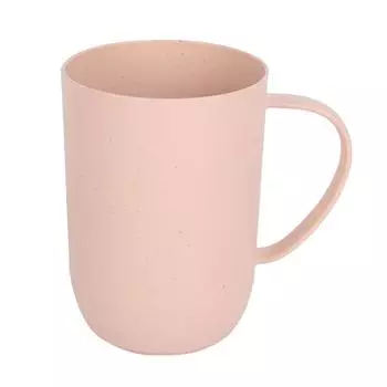 Стакан для мытья пшеницы с ручкой, зубная щетка, многоразовый стакан, кружка для питья, держатель для щетки, аксессуары для ванной комнаты отеля розовый
