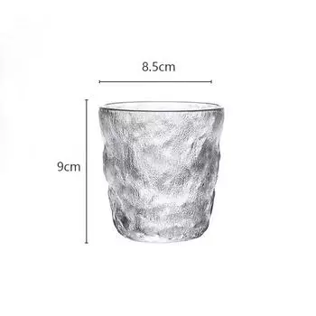 Стакан для напитков, стеклянная посуда для напитков, стеклянная чашка с узором в виде ледника с ручкой или без нее, женская матовая бутылка для воды, стаканы для питья foam box pack