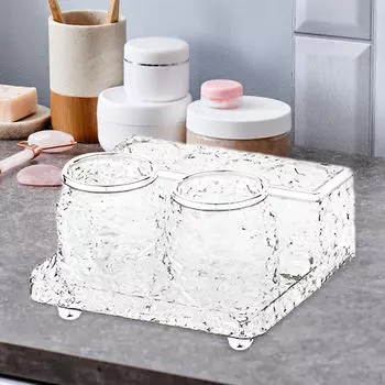 Стакан для ополаскивателя в ванной комнате, держатель для зубных щеток, органайзер для столешницы, модное хранилище чистый