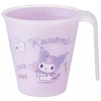 Стакан для питья Skater Stacking с ручкой 260 мл Kuromi Adult Kawaii Sanrio Сделано в Японии KH3-A