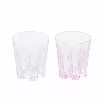 Стакан для процентного сакэ Hyaku Kohaku 80cc SAKURASAKU, набор из 2 стаканов (100%) [Стекло Сакурасаку] SG-01SP