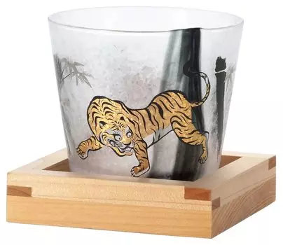 Стакан для саке Adelia Sake Glass Premium Nippon Taste Taketora Sake Glass 220 мл, подарок для саке в косметической коробке, сделано в Японии, прозрачный [стакан для саке/стакан для саке/холодный