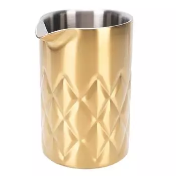 Стакан для смешивания коктейлей 540 мл с двойными стенками из нержавеющей стали 304, дизайн кувшина, стаканы для барменов L(for 6.5-9kg)