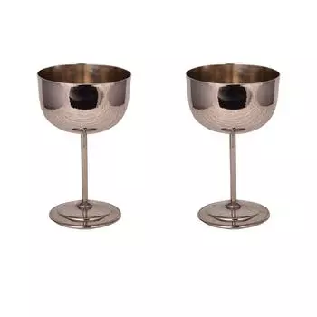 Стакан для вина Turna Copper Vino No 2, простой, 400 мл, набор из 2 никелевых стаканов Turna0457-22