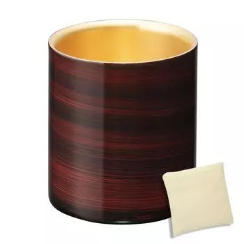 Стакан для виски Tsubame Yamanaka Lacquer с двойными стенками, лак Akatsuki x 250 мл SimpleBag Сделано во Вьетнаме Лак Сделано в Японии J-kitchens-SimpleBag 7,3 см