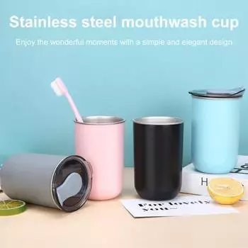 Стакан для воды 300 мл, эргономичный стакан для молока, удобная ручка, двухслойная чашка для кофе, стакан для чистки зубов, стакан для ополаскивателя полости рта, многофункциональный стакан для смешивания 300ML белый