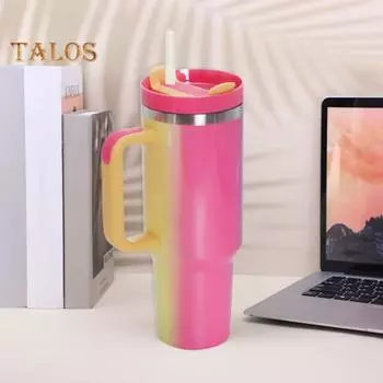 Стакан для воды, градиент цвета, изолированный, пищевой, современная кружка для холодного кофе, автомобильная чашка, бутылка, товары для дома небесно-голубой