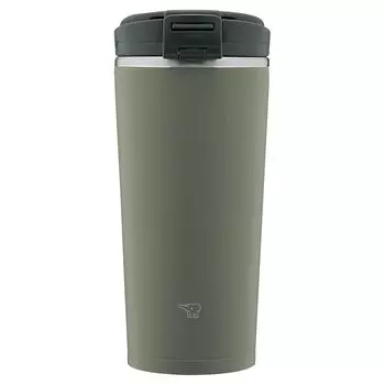 Стакан для воды ZOJIRUSHI с крышкой, переносной, бесшовный, откидной, 300 мл, цвет «лесной серый», встроенная крышка и прокладка, легко чистить, всего 2 шт.