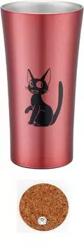 Стакан Ghibli Cup Cold Insulation Tumbler L Vacuum Thermal Thermal из нержавеющей стали 400 мл Studio Ghibli Delivery Service Jiji Set Kiki s (Стакан, подставка под стакан)