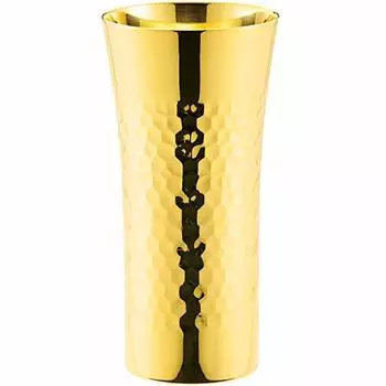 Стакан Hashimoto Metal HK-9, 11,8 жидких унций (350 мл), 24 позолоченных элемента, нержавеющая сталь 18-8, сделано в Японии