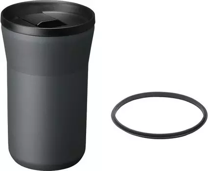 Стакан Kyocera с вакуумной изоляцией и сменной внутренней керамической крышкой Heat Cold Dark, детали, набор, обработка, без конденсации, удержание, темно-серого