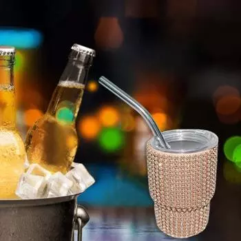 Стакан Mini S с соломинкой, герметичная термостойкая изолированная чашка для газированной воды, кофейная кружка для пищевых продуктов разноцветный