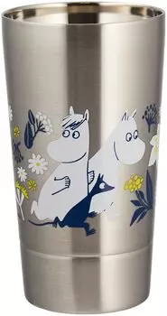 Стакан MOOMIN из нержавеющей стали, двойная структура, 350 мл, товары Moomin, скандинавский подарок на день рождения, столовые приборы, подарок на свадьбу, подарок маме MM3801-855