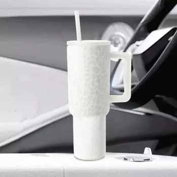 Стакан на 40 унций, герметичная вакуумная чашка, изолированная дорожная кружка большой емкости с эргономичной ручкой для дома и улицы J